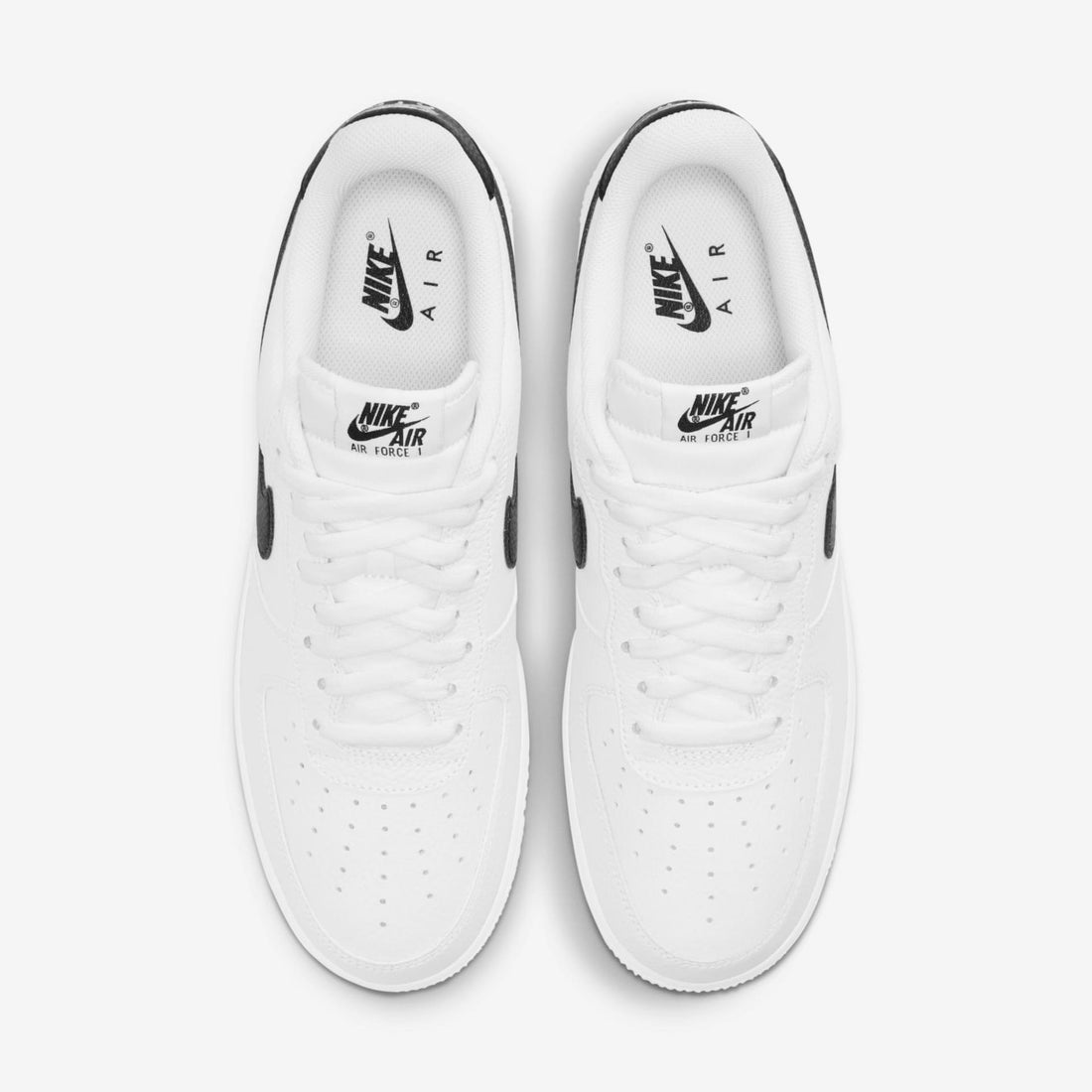 Nike Air Force 1 Low '07 'White Black Pebbled Leather' - Stepsfy