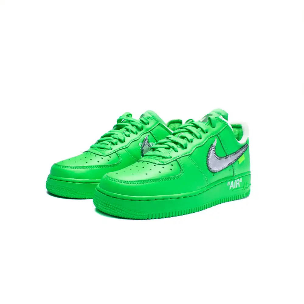 Off-White × Nike Air Force 1 Low "Brooklyn/Light Green Spark" - Stepsfy