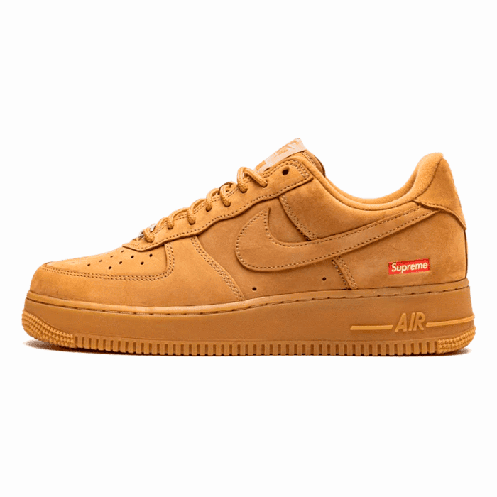 Nike Air Force 1 Low X SUPREME ''Box Logo - Wheat'' - Stepsfy