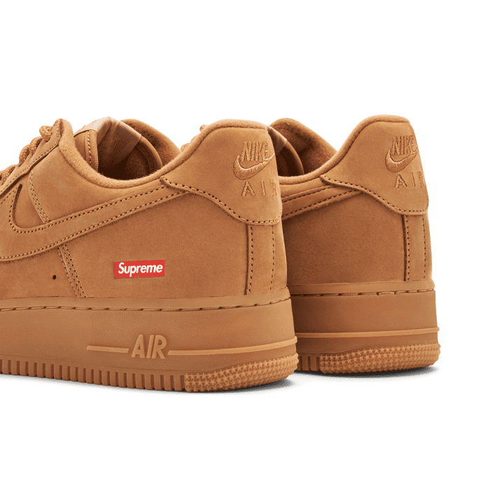 Nike Air Force 1 Low X SUPREME ''Box Logo - Wheat'' - Stepsfy