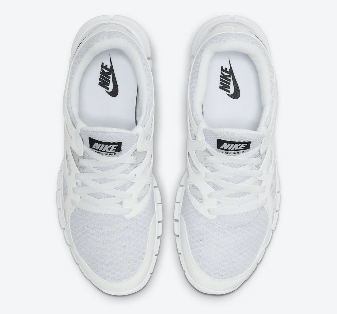 Nike Free Run 2 White / Black 'Pure Platinum' - Stepsfy