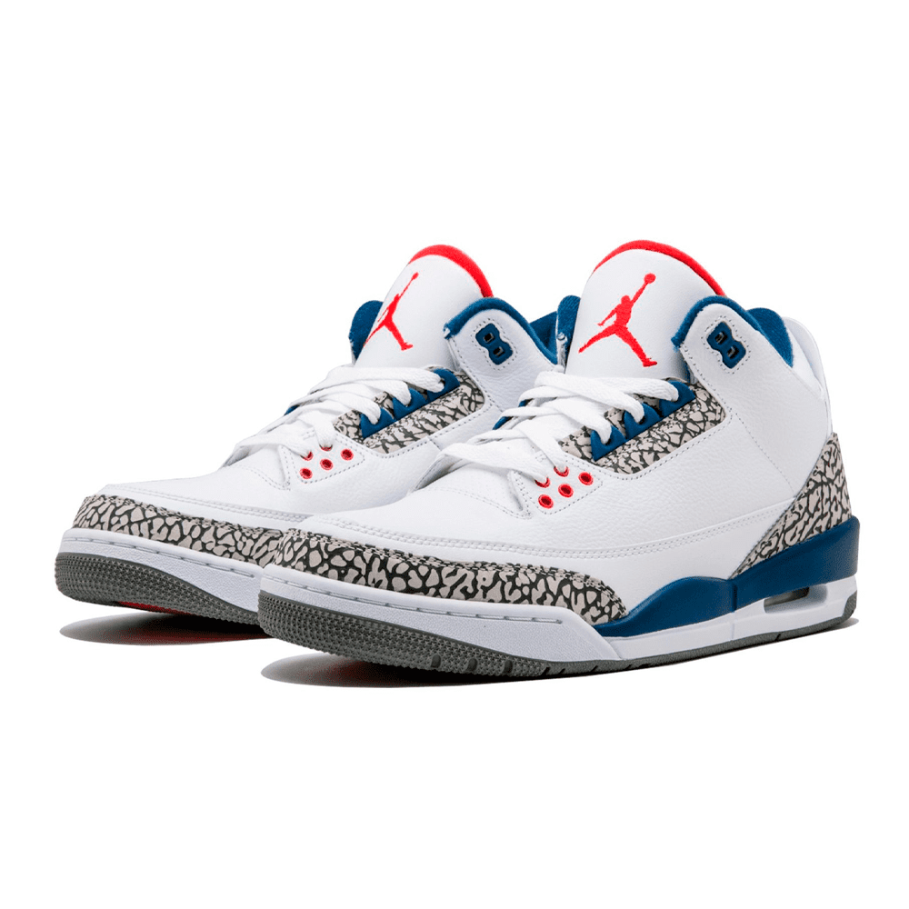 Air Jordan 3 "White Cement" (True Blue) - Stepsfy