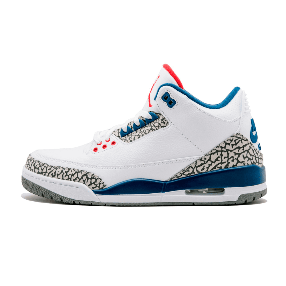 Air Jordan 3 "White Cement" (True Blue) - Stepsfy